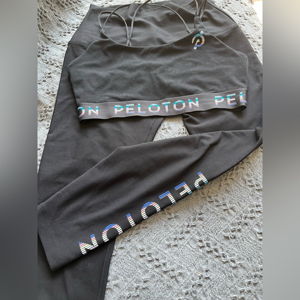 Peloton Black Activewear Set made by Solfire